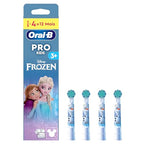 Buy now Oral-B Pro Kids Electric Toothbrush Head, with Disney Frozen Characters, Extra Soft Bristles, for Ages 3+, Pack of 4 Toothbrush Heads, White at indiglob india