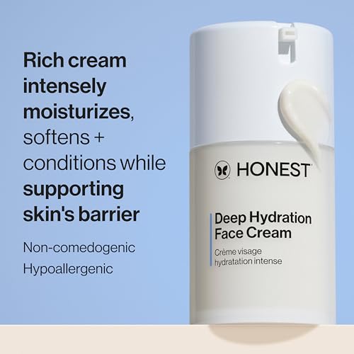 Buy now Honest Beauty Deep Hydration Face Cream for Dry Skin, Hydrates and Supports Natural Moisture Barrier, Hypoallergenic, Gentle Sensitive, 1.7 fl oz at indiglob india