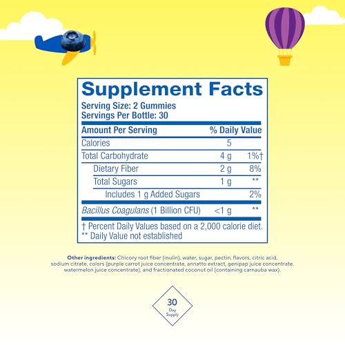 Buy now Lâ€™il Critters Probiotic Daily Gummy Supplement for Kids, for Digestive Health Support, Grape, Cherry and Orange Flavors, 60 Gummies at indiglob india