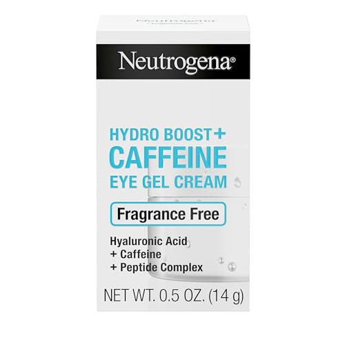 Buy now Neutrogena Hydro Boost + Eye Cream for Dark Circles & Puffiness, Under Eye Cream with Caffeine, Hyaluronic Acid and Peptides, Fragrance Free, 0.5 oz at indiglob india