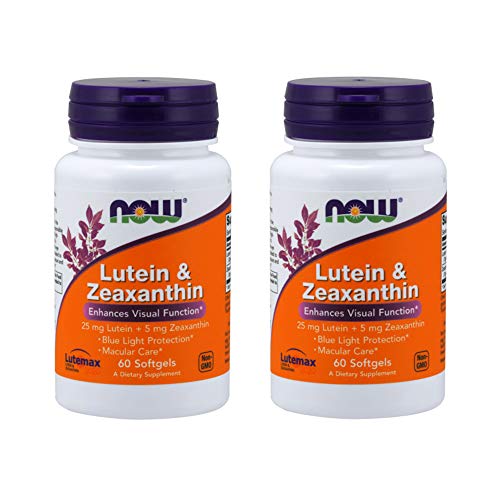 Buy now Now Supplements, Lutein & Zeaxanthin with 25 mg Lutein and 5 mg Zeaxanthin, 60 Softgels (2 Pack) at indiglob india