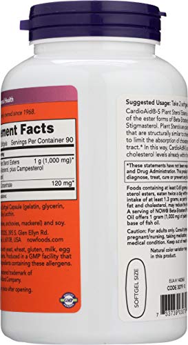 Buy now NOW FOODS SPO Beta-Sitosterol Plant Sterols with Fish Oil, 180 Count at indiglob india
