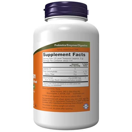Buy now NOW Foods Supplements, Glucomannan (Amorphophallus konjac) Pure Powder, Supports Regularity*, Healthy Weight Management*, 8 Ounce (Pack of 1) at indiglob india