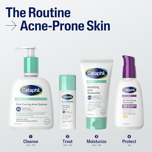 Buy now Cetaphil Gentle Clear Pore Clearing Acne Cleanser, Foaming Gel Cleanser for Sensitive, Acne-Prone Skin, 8 Fl Oz Pump Bottle, 2% Salicylic Acid, Gently Exfoliates, Dermatologist Recommended Brand at indiglob india
