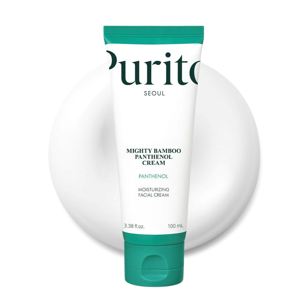 PURITO Panthenol 10% Cream for Sensitive Skin, 3.38 fl.oz | Skin Barrier Repair, Face Moisturizer, Blemish-Prone Care, Non-Comedogenic & Vegan, Korean Skincare