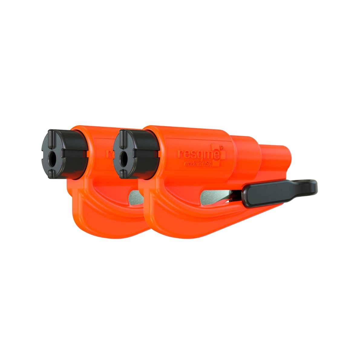 Buy now Resqme Pack of 2, The Original Emergency Keychain Car Escape Tool, 2-in-1 Seatbelt Cutter and Window Breaker, Made in USA, Orange Orange at indiglob india