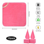 Buy now SINLAND Microfiber Facial Cloths Fast Drying Washcloth 12inch x 12inch Dark Pink 10 pack at indiglob india