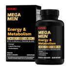 Buy now GNC Mega Men Energy & Metabolism Multivitamin | Antioxidants and Increased Calorie Burning | 180 Count at indiglob india