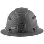 Buy now Klein Tools 60347 Hard Hat, Vented Full Brim, Class C, Premium KARBN Pattern, Rechargeable Lamp, Padded Sweat-Wicking Sweatband, Top Pad at indiglob india