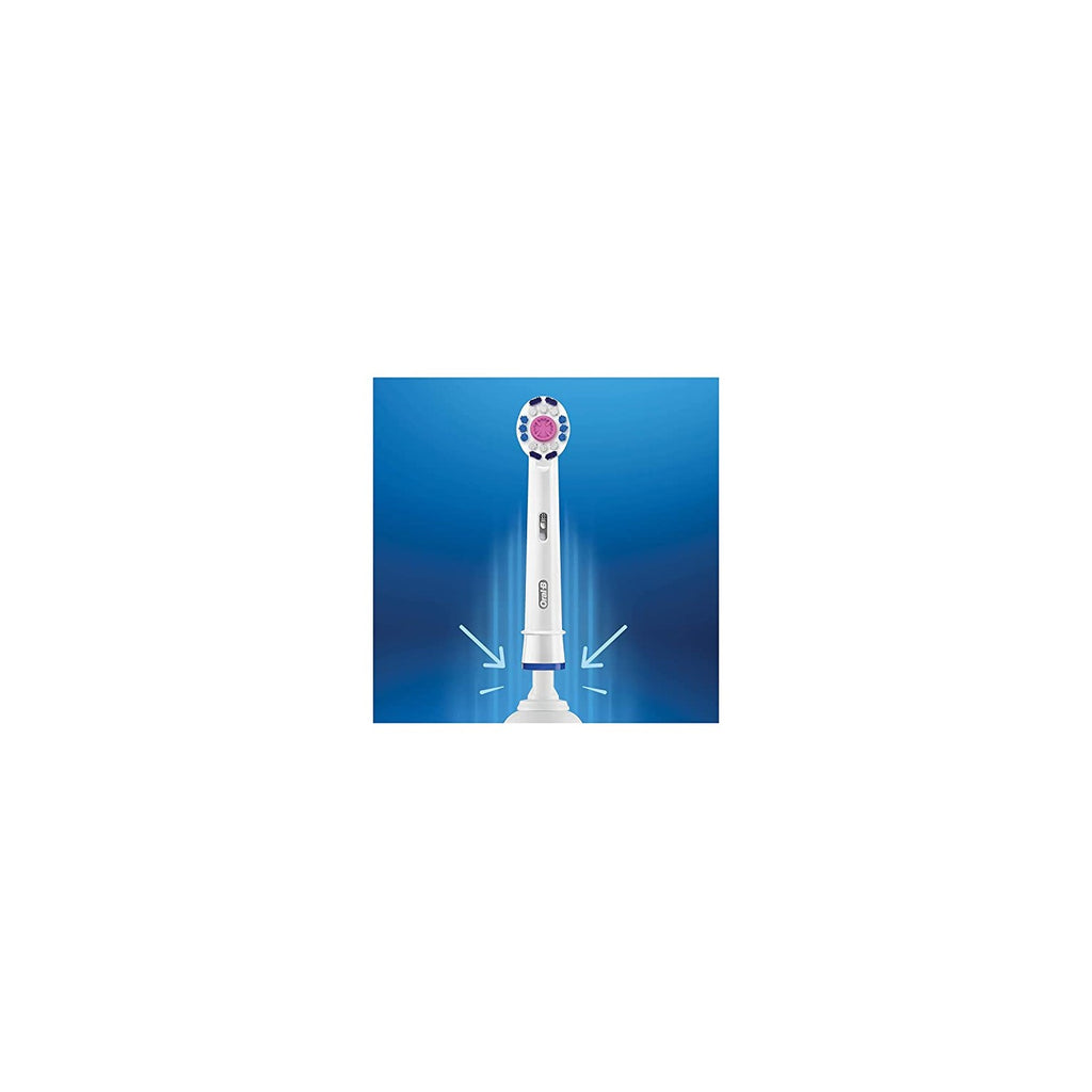 Buy now Oral-B 3D White Toothbrush Heads Pack of 4 Replacement Refills for Electric Rechargeable Toothbrush at indiglob india