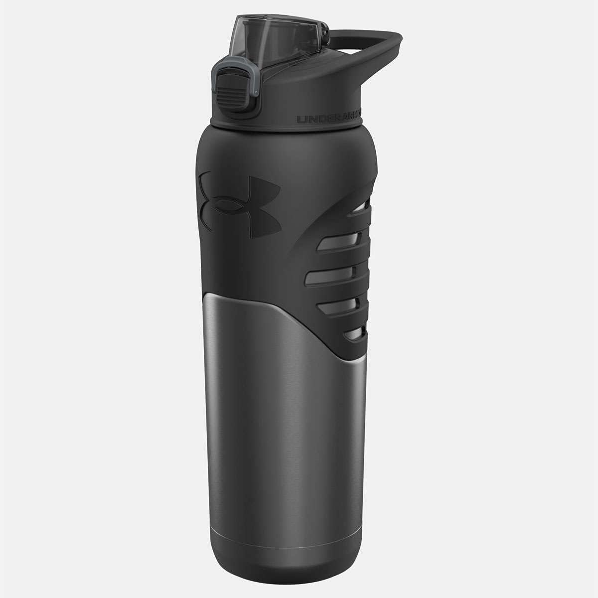 Buy now Under Armour 24Oz Stainless Steel Water Bottle, Insulated, Carabiner Easy Carry Hook, Leak Proof, Kids & Adults, All Sports, Gym Smoke at indiglob india