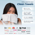 Buy now Clean Skin Club Clean TowelsÂ®, 100% USDA Biobased Face Towel, Disposable Face Towelette, Eczema Association Accepted, Makeup Remover Dry Wipes, Ultra Soft, 1 Pack, 25 Ct at indiglob india