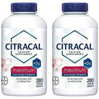 Buy now Citracal - Calcium Citrate with Vitamin D3 - 2 Bottles, 280 Caplets Each at indiglob india