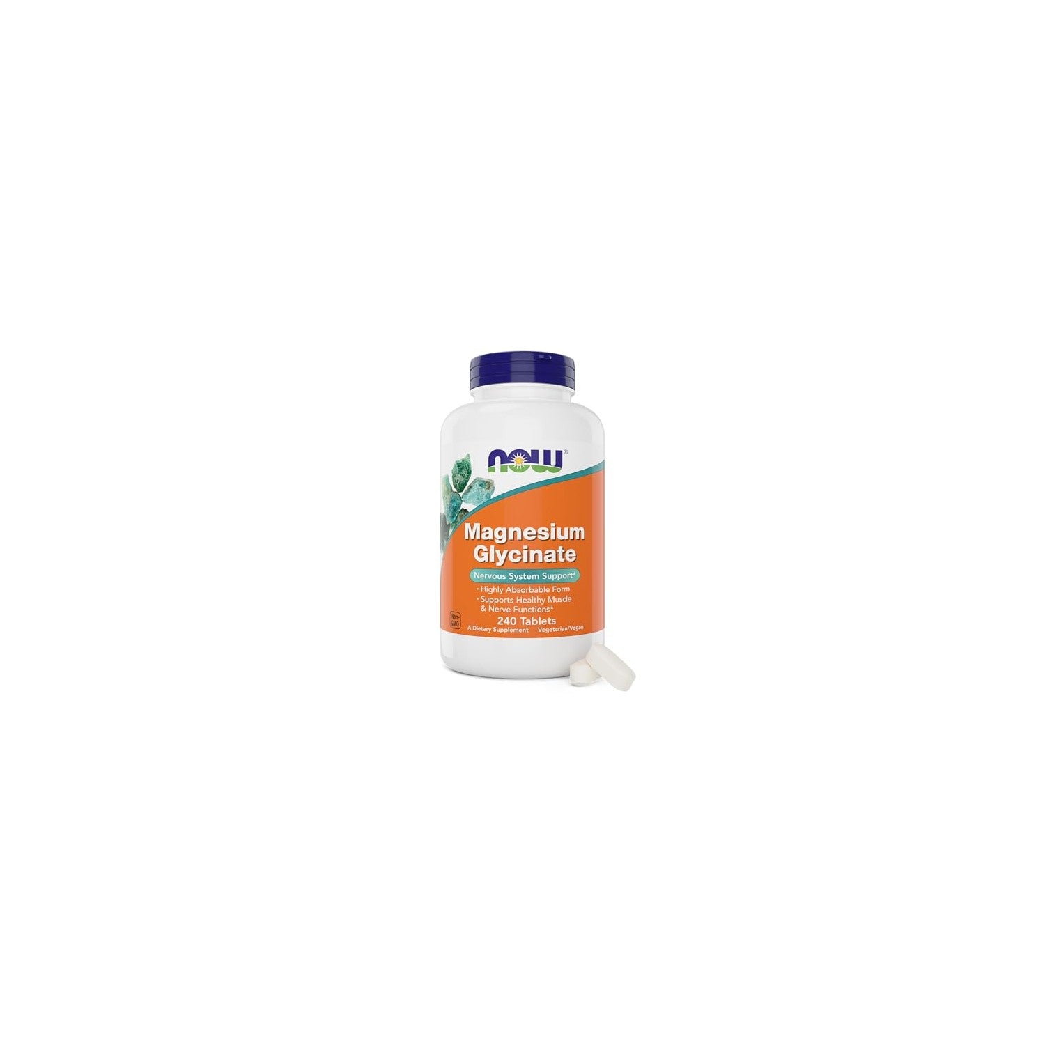 Buy now Now Foods Magnesium Glycinate, 240 Tablets - Supports Healthy Muscle and Nerve Functions - Non-GMO at indiglob india