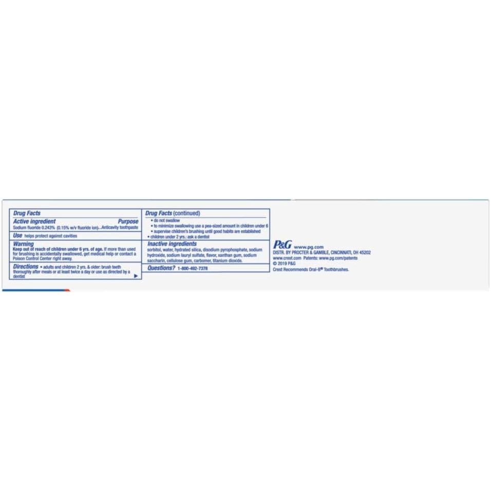 Buy now Crest Tartar Protection Whitening Cool Mint Flavor Toothpaste 8.2 Oz (Pack of 4) at indiglob india