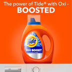 Buy now Tide Ultra Oxi Boost Liquid Laundry Detergent, 92 fl oz, 65 Loads, Advanced Stain Remover, Laundry Detergent Liquid with Extra Oxi Power at indiglob india