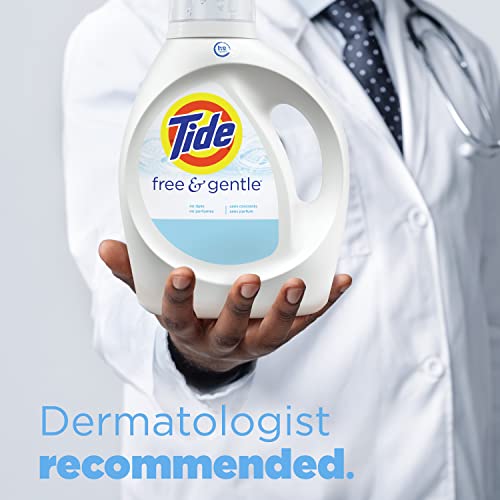 Buy now Tide Free & Gentle Liquid Laundry Detergent, 80 Loads, 105 fl oz, Tide Laundry Detergent, Clean Laundry Detergent at indiglob india