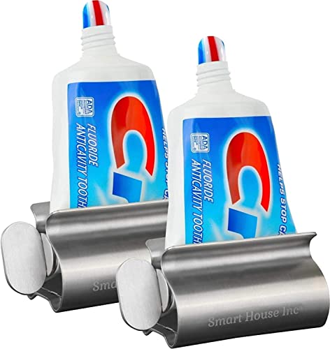 Buy now The Original Toothpaste Squeezer Tube Roller Stainless Steel 2 Pieces Tube Squeezer Rollers, Saves Toothpaste, Creams, Puts an end to Waste - Simple and Practical (Silver) 2.4 inch Wide at indiglob india
