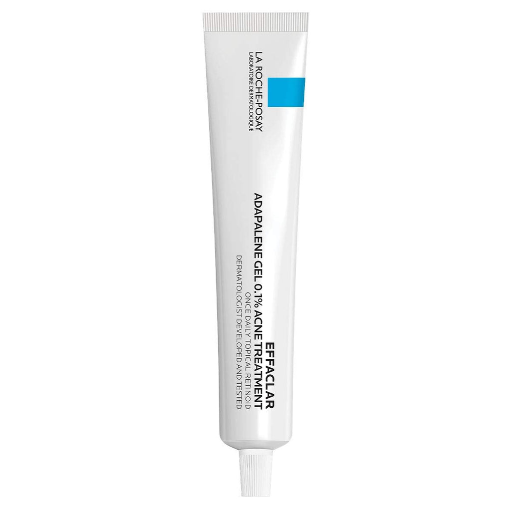 La Roche-Posay Effaclar Adapalene Gel 0.1% Acne Treatment, 1.6oz | Retinoid cream acne medication gel for blackheads and whiteheads. Oil free formula helps clear blemishes and clogged pores.