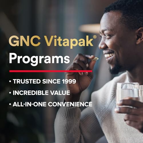 Buy now GNC Mega Men Energy and Metabolism Vitapak Program, Convenient, Complete Nutrition, 5 Products in 1 Packet, Calorie Burn, Thermogenic, 300mg Caffeine, 30 Daily Packs at indiglob india