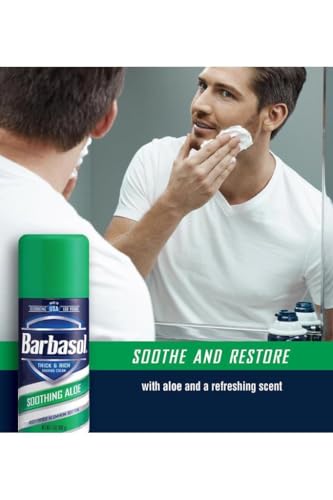 Buy now PERIO PROD Barbasol Soothing Aloe Thick & Rich Shave Cream, 7 Oz, Pack of 1 at indiglob india