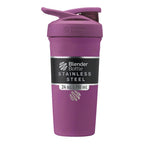 Buy now BlenderBottle Strada Shaker Cup Insulated Stainless Steel Water Bottle with Wire Whisk, 24-Ounce, Black at indiglob india