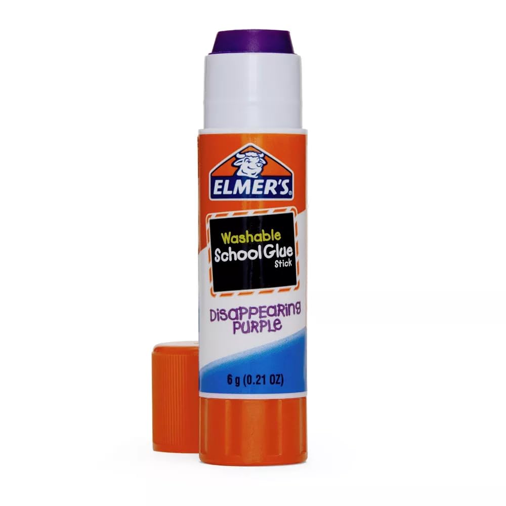 Elmer's Disappearing Purple School Glue Sticks, 0.21 oz, Pack of 2 (E522) 4 Pack