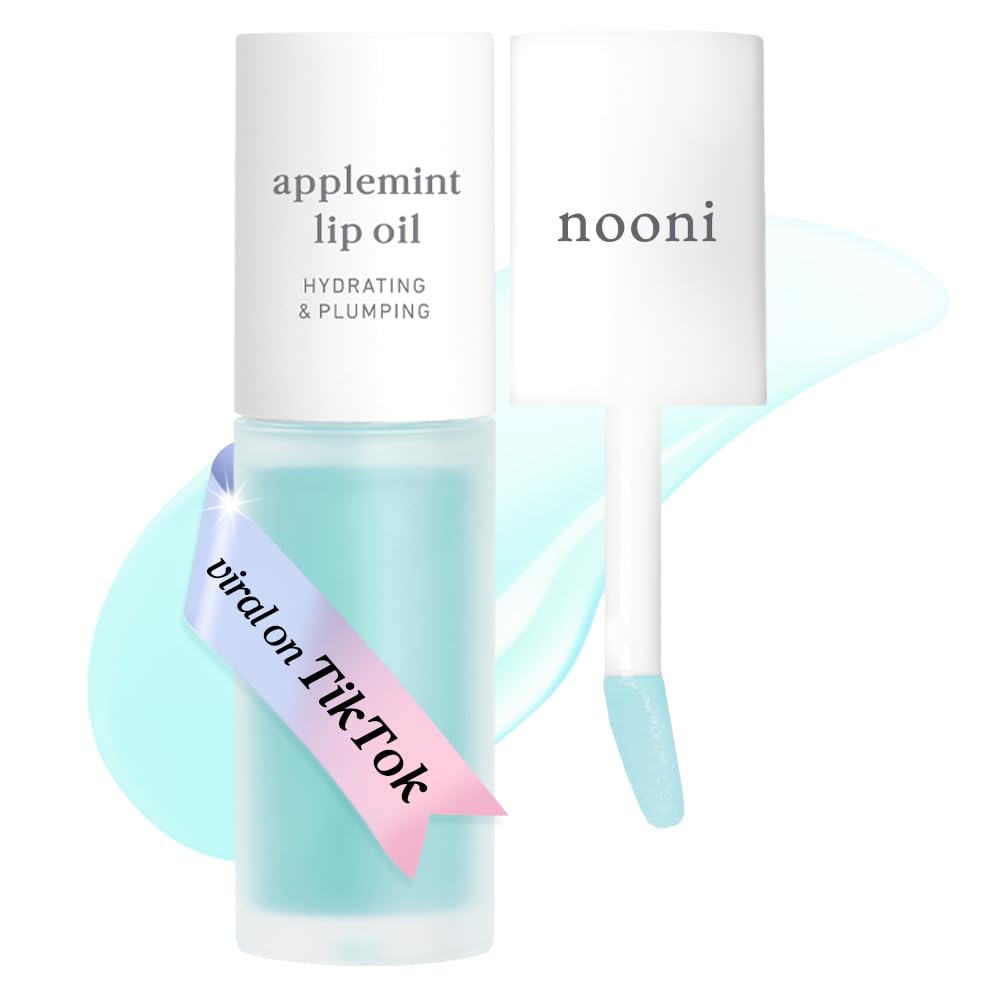 Buy now NOONI Korean Lip Oil - Appleberry | Long-Lasting, Moisturizing, Plumping, Revitalizing for Dry Lips, Waterproof, No Peel Off, Hydrating, Nourishing Crystal Clear, Stocking Stuffers, 0.12 FL Oz at indiglob india