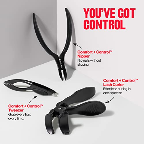 Buy now Revlon Comfort and Control Tweezer, Easy to Use Eyebrow Tool with Wide Grip, 1 count at indiglob india