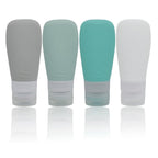 Buy now Silicone Travel Bottles, Leak Proof Squeezable Refillable Travel Accessories Toiletries Containers Travel Size Cosmetic Tube for Shampoo Lotion Soap Liquids (2oz Grey/blue/white/green) 2 Ounces Grey blue white green at indiglob india