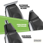 Buy now Wahl Aqua Blade?? Rechargeable Wet/Dry Lithium-Ion Deluxe Beard Trimmer for Men - Interchangeable Heads for Detailing, Hair, Mustache and Body Grooming - Model 9899-100 at indiglob india