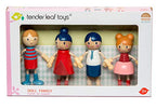 Buy now Tender Leaf Toys - Doll Family - Cute Wooden Flexible Doll Family for Kid's Dollhouse, Four Pcs of Multicultural Mom, Dad, Boy and Girl - Age 3+ at indiglob india