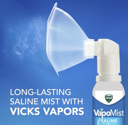 Buy now Vicks VapoMist Saline, Gentle Saline Mist with Soothing Vicks Vapors, Non- Medicated, 1.7 oz at indiglob india