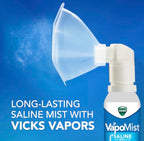 Buy now Vicks VapoMist Saline, Gentle Saline Mist with Soothing Vicks Vapors, Non- Medicated, 1.7 oz at indiglob india