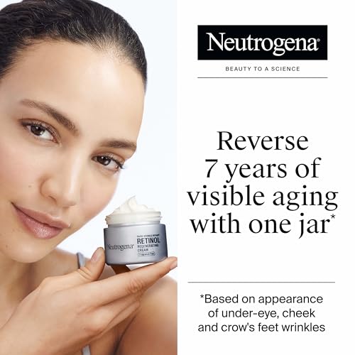 Buy now Neutrogena Rapid Wrinkle Repair Retinol Face Moisturizer, Fragrance Free, Daily Anti-Aging Face Cream with Retinol & Hyaluronic Acid to Fight Fine Lines, Wrinkles, & Dark Spots, 1.7 oz at indiglob india