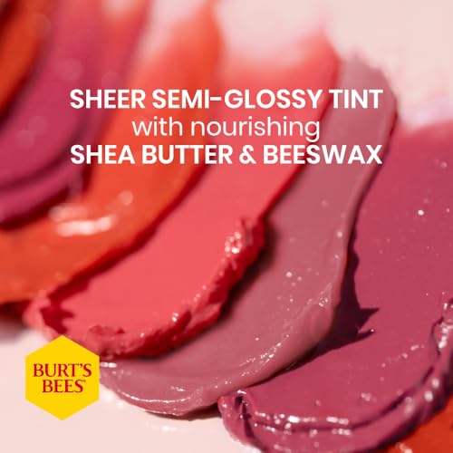Buy now Burts Bees 100% Natural Origin Tinted Lip Balm, Zinnia with Shea Butter & Botanical Waxes - 1 Tube at indiglob india