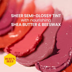 Buy now Burts Bees 100% Natural Origin Tinted Lip Balm, Zinnia with Shea Butter & Botanical Waxes - 1 Tube at indiglob india