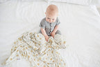 Buy now Copper Pearl Large Premium Knit Baby Swaddle Receiving Blanket Chip at indiglob india