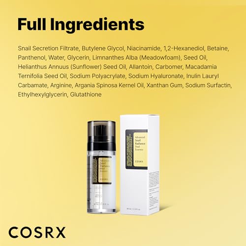 Buy now COSRX Snail Mucin 74% + Niacinamide 5% Dual Essence, Anti Aging Face Serum for Dull Skin, Sensitive Skin, Korean Skin Care, 2.70 fl.oz / 80ml at indiglob india