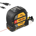 Buy now PREXISO 2-in-1 Laser Tape Measure, 135Ft Rechargeable Measurement Tool & 16Ft Measuring Movable Magnetic Hook - Pythagorean, Area, Volume, Ft/Ft+in/in/M Unit NOT Digital at indiglob india