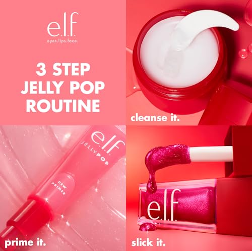 Buy now e.l.f. Jelly Pop Dew Primer, Limited Edition Translucent Face Primer For Moisturizing & Smoothing Skin & Gripping Makeup, Vegan & Cruelty-Free at indiglob india