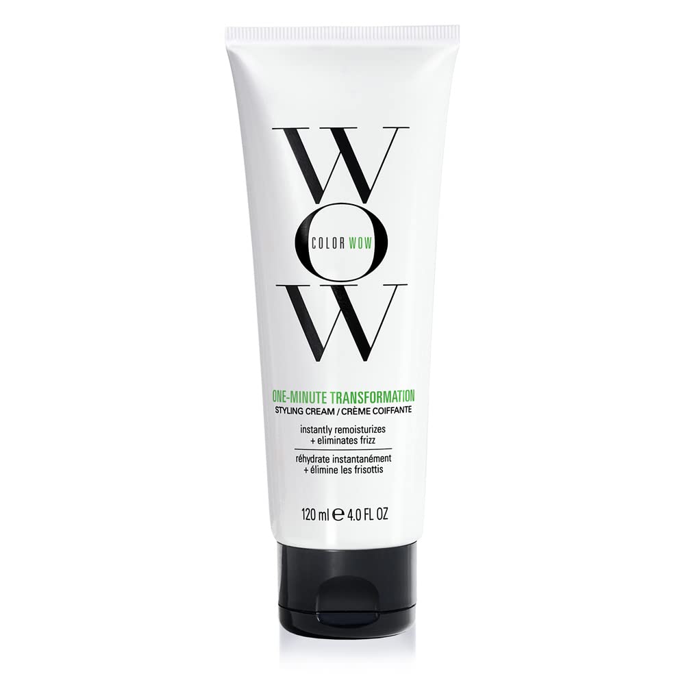 COLOR WOW One Minute Transformation – Frizz Control Styling Cream | Instant frizz fix with slick finish. Smooths and tames. Avocado oil & omega 3s hydrate and repair.