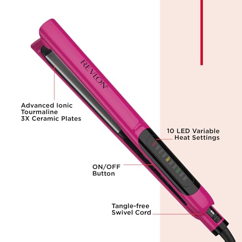 Buy now Revlon Smooth Brilliance Ceramic Hair Flat Iron | Smooth Glide and Ultra-Sleek Sylas, (1 in) at indiglob india
