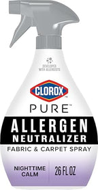 Buy now Clorox PURE Allergen Neutralizer Fabric and Carpet Spray, Nighttime Calm, 26 Fluid Ounces at indiglob india