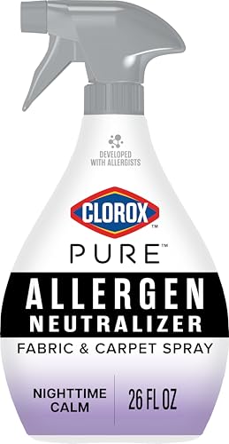 Buy now Clorox PURE Allergen Neutralizer Fabric and Carpet Spray, Nighttime Calm, 26 Fluid Ounces at indiglob india