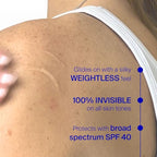 Buy now Supergoop! Unseen Sunscreen Body SPF 40 - Clear & Invisible Sun Protection - 3.4 fl oz - Weightless & Scentless - Water & Sweat Resistant - For All Skin Types at indiglob india