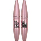 Buy now Maybelline Lash Sensational Washable Mascara, Lengthening and Volumizing for a Full Fan Effect, Blackest Black, 2 Count at indiglob india
