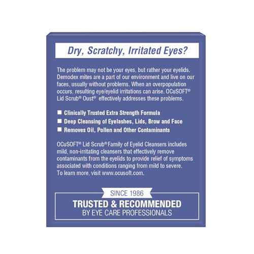 Buy now OCUSOFT LID SCRUB OUST CLEANSER PADS - 30/CTN at indiglob india