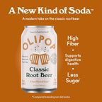 Buy now OLIPOP Prebiotic Soda Pop, Classic Root Beer, Prebiotics, Botanicals, Plant Fiber, 12 fl oz (4 Cans) at indiglob india