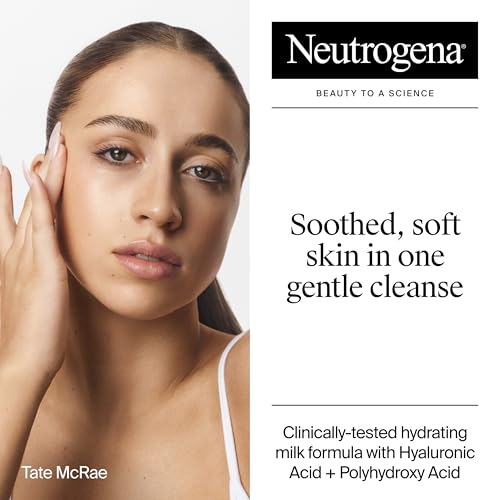 Buy now Neutrogena Hydro Boost Face Wash Soothing Milk Cleanser, Fragrance Free Hydrating Facial Cleanser With Hyaluronic Acid, Sensitive Skin Face Wash & Makeup Remover, 7.8 Fl Oz at indiglob india